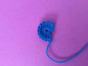 Crochet bird head
