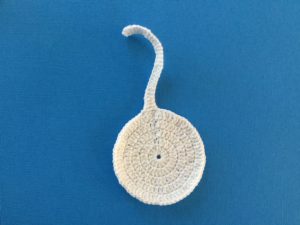 Crochet cat body with tail