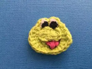 Crochet frog face