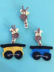Crochet giraffe group