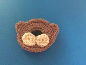 Crochet sea otter with cheeks and nose