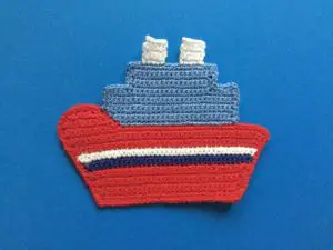Crochet ship 2nd funnel