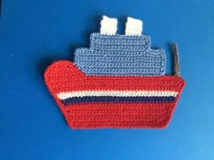 Crochet ship flagpole