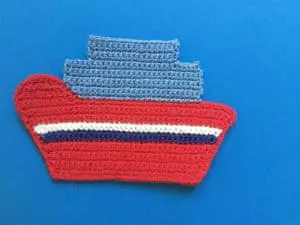 Crochet ship top without neatened edges
