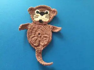 Finished sea otter crochet pattern