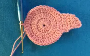 Crochet Flamingo beginning neck