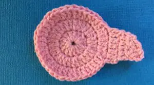 Crochet Flamingo body with tail