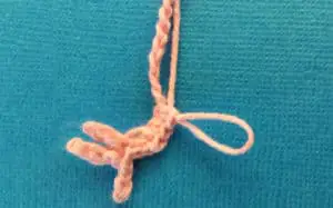 Crochet Flamingo foot