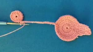 Crochet Flamingo joining neck to head