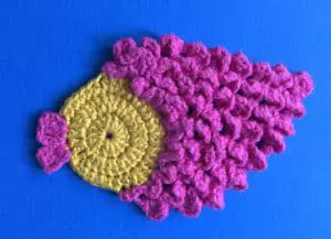 Crochet goldfish body