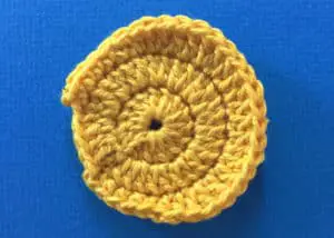 Crochet goldfish face