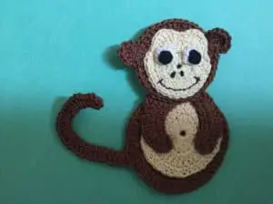 Crochet monkey body and head