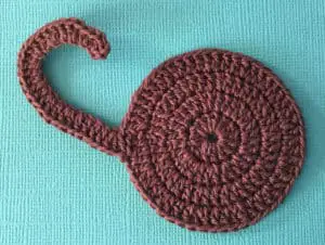 Crochet monkey body with tail