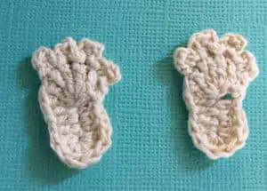Crochet monkey feet