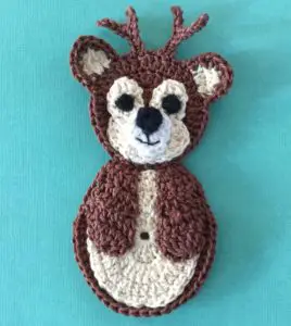 Crochet deer body with head