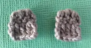 Crochet sheep back legs