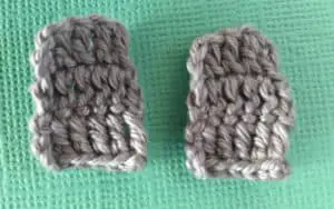 Crochet sheep front legs