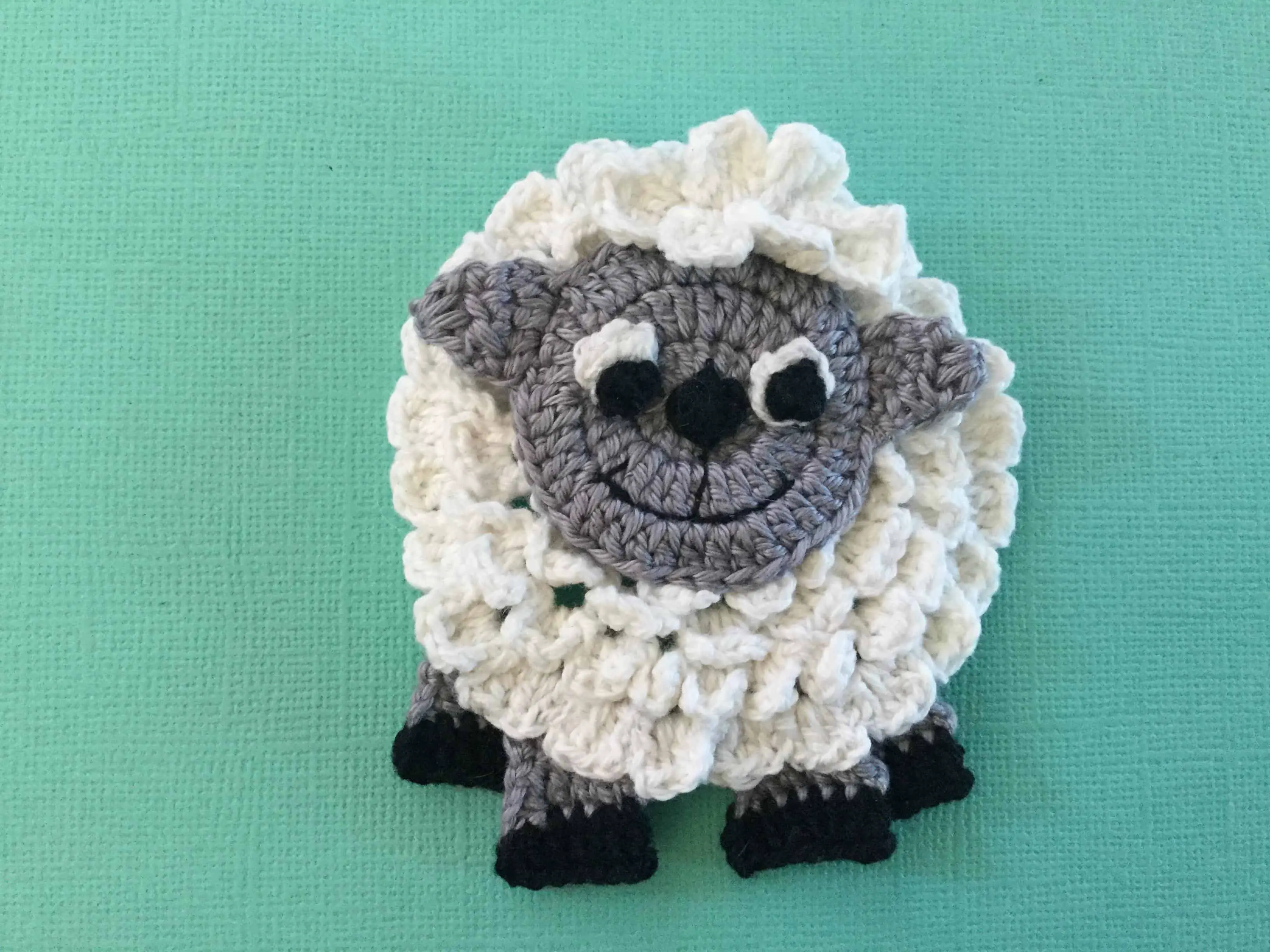 Finished crochet sheep