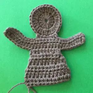 Crochet gingerbread man body