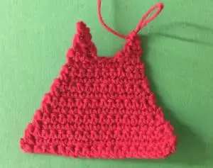 Crochet gingerbread woman dress with 2nd arm