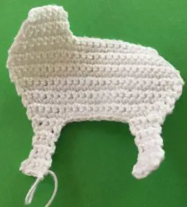 Crochet cow 2nd leg