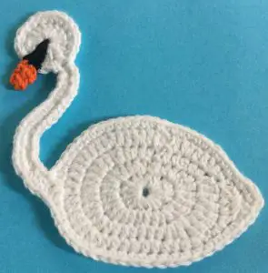 Crochet swan eye