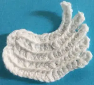 Crochet swan front wing