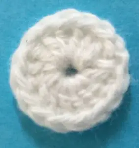 Crochet swan head