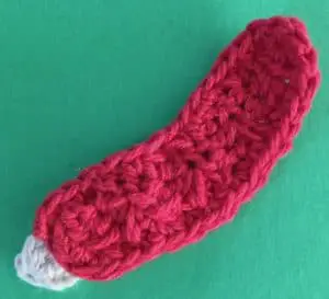 Crochet boy with a fishing rod arm with hand