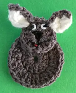 Crochet kangaroo joey finished