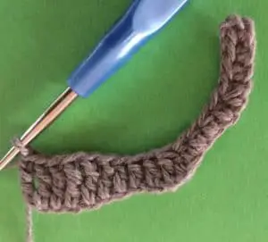 Crochet kangaroo tail