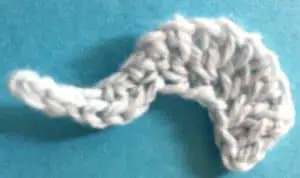 Crochet unicorn front head piece