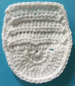 Crochet unicorn head neatened