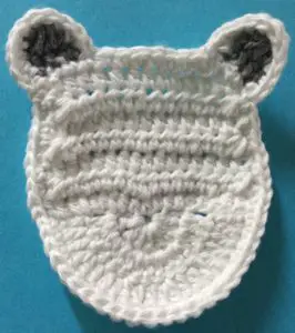 Crochet unicorn outer ears
