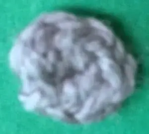 Crochet buffalo muzzle