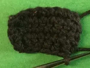 Crochet buffalo top head piece