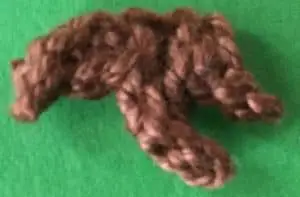 Crochet horse front mane piece