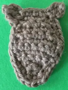 Crochet horse head with ears