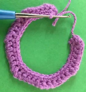 Crochet rocking horse rocking piece