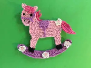 Finished rocking horse crochet pattern landscape