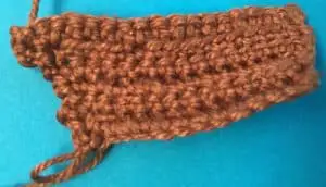 Crochet bald eagle body neatening