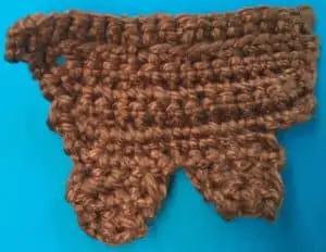 Crochet bald eagle body with legs