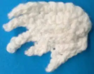 Crochet bald eagle head