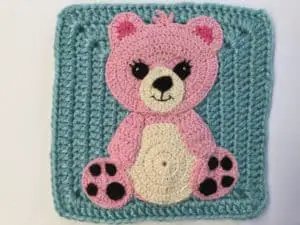 Granny square contest teddy bear