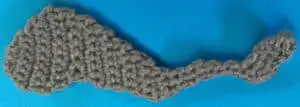 Crochet Humpback Whale body and top tail piece