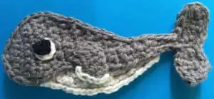 Crochet Humpback Whale body with big fin