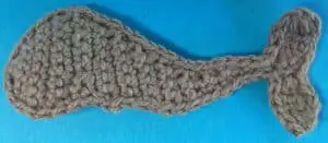 Crochet Humpback Whale body with neatening row