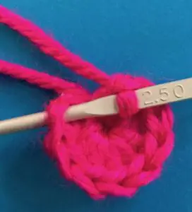 Crochet magic loop joining with slip stitch two