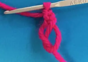 Crochet magic loop three chain