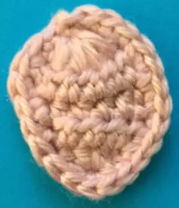Crochet dog potholder neatened tongue